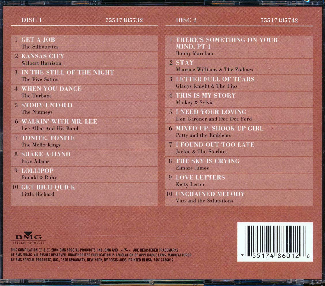 Maurice Williams & The Zodiacs, The Five Satins, The Silhouettes, Etc. - The Doo Wop Years (20 tracks) (2xCD) (incl. large booklet)