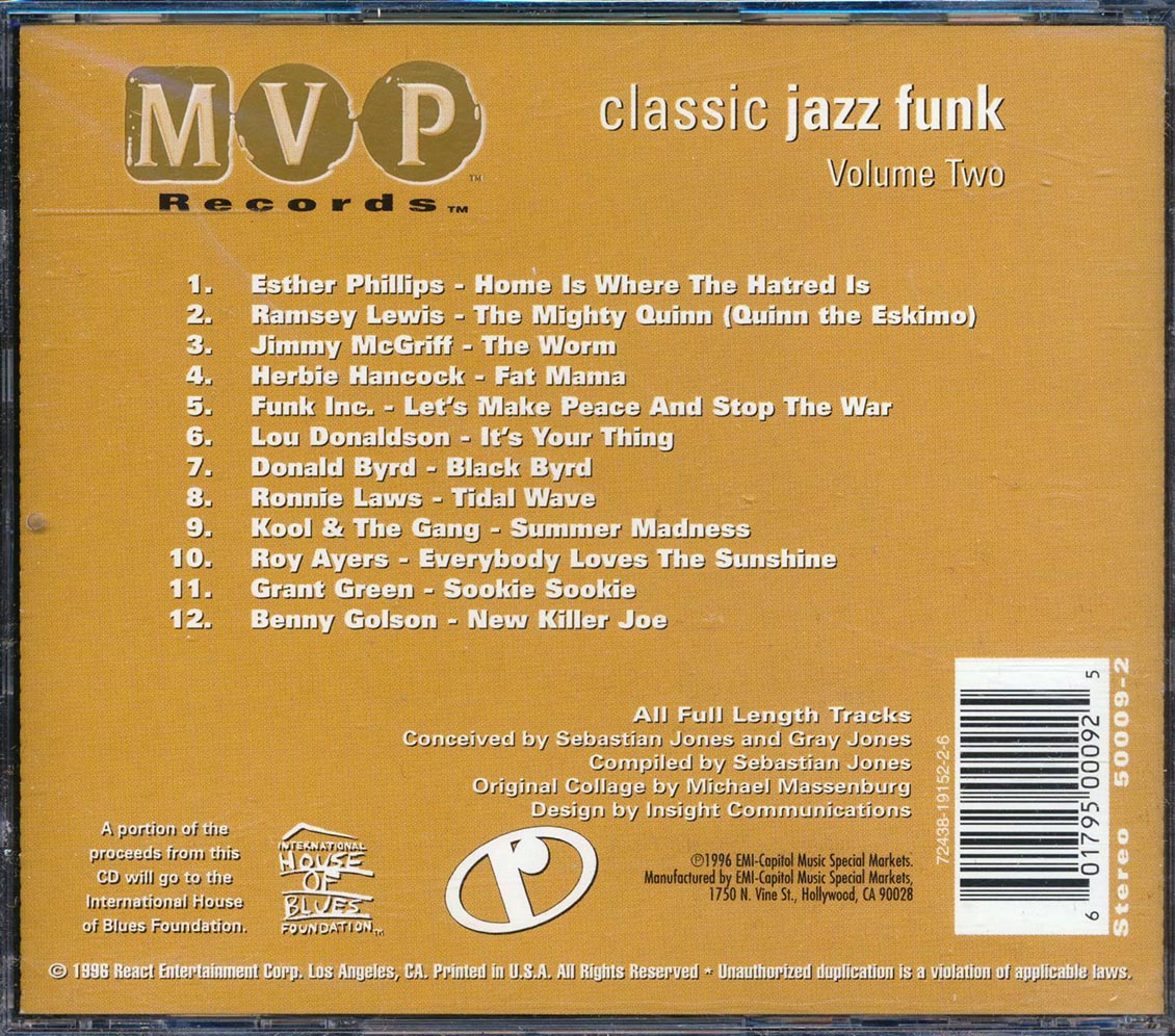 Esther Phillips, Ramsey Lewis, Jimmy McGriff, Herbie Hancock, Funk Inc, Etc. - Classic Jazz Funk Volume 2