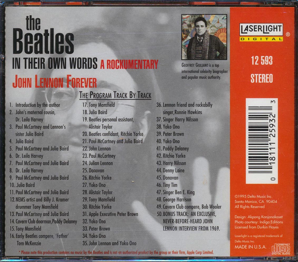 The Beatles - In Their Own Words: A Rockumentary (50 tracks)