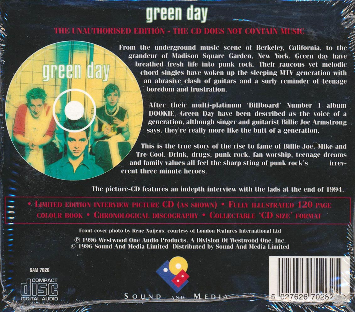 Green Day - Fully Illustrated Book And Interview Disc