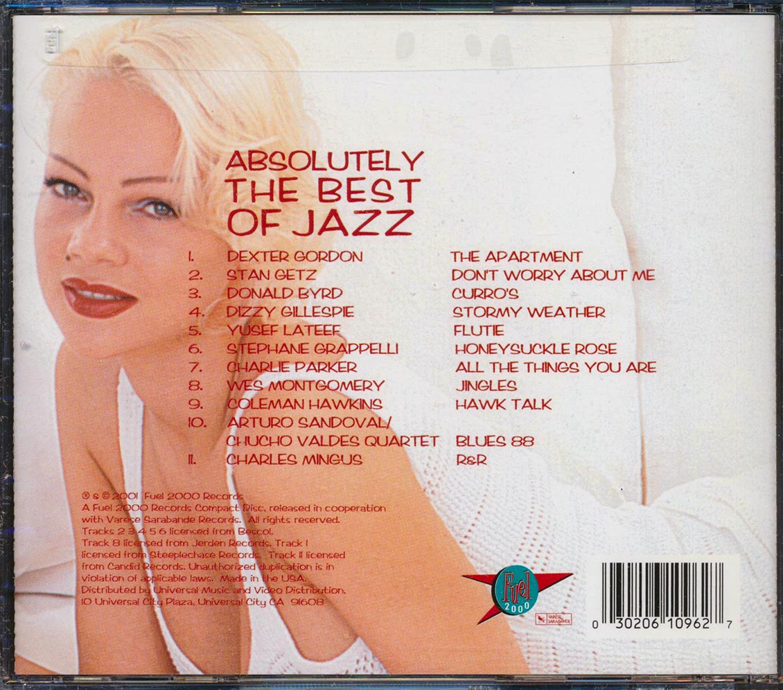 Dexter Gordon, Stan Getz, Donald Byrd, Dizzy Gillespie, Etc. - Absolutely The Best Of Jazz (marked/ltd stock)