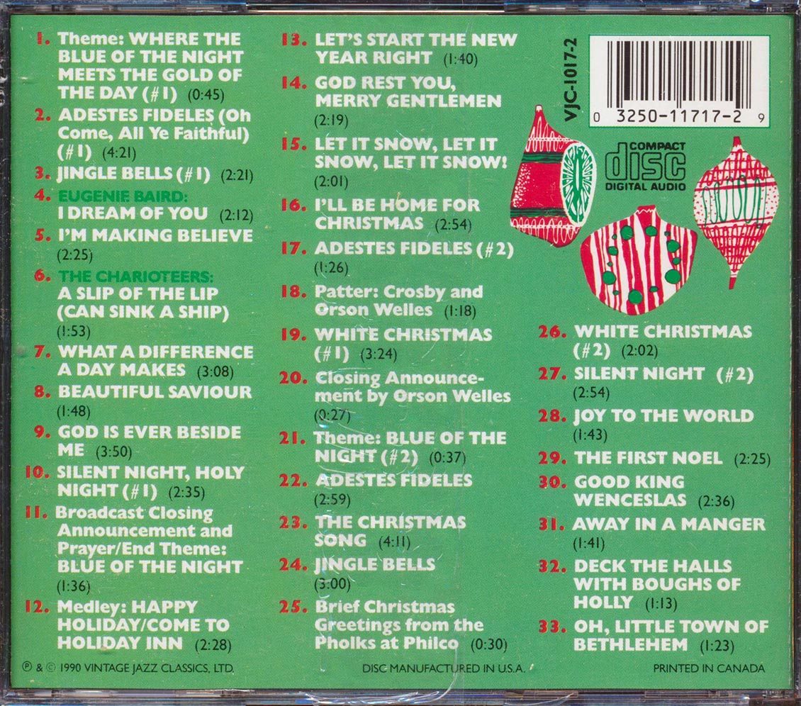 Bing Crosby - The Christmas Songs Featuring War-time Christmas Broadcasts