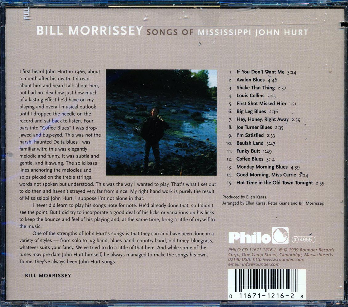 Bill Morrissey - Songs Of Mississippi John Hurt (marked/ltd stock)