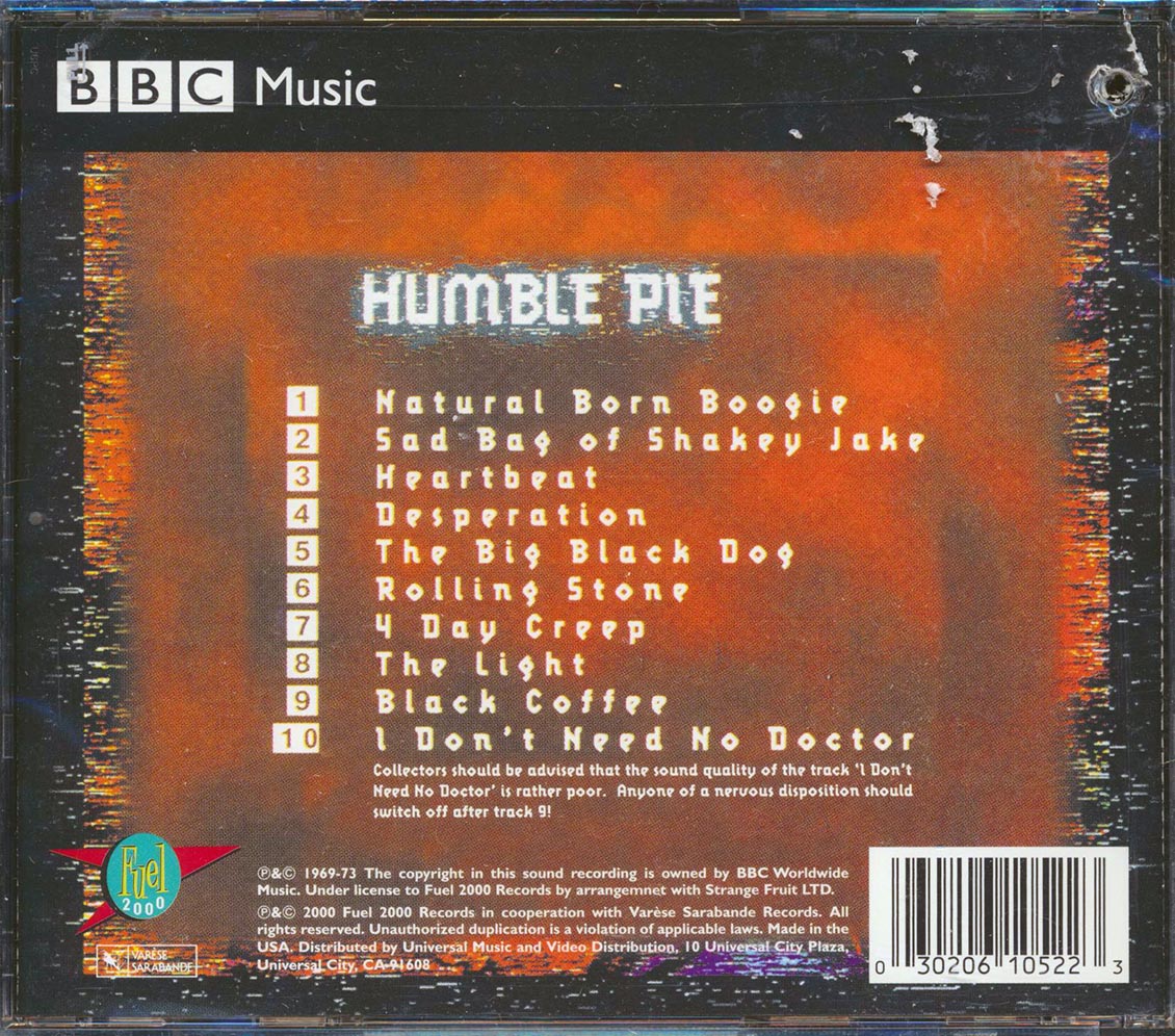 Humble Pie - Natural Born Boogie (marked/ltd stock)