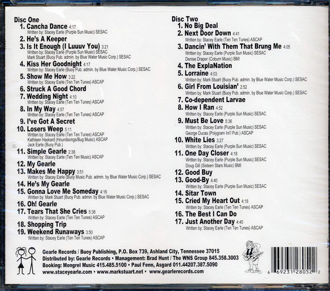 Stacey Earle, Mark Stuart - Must Be Live (36 tracks) (2xCD)