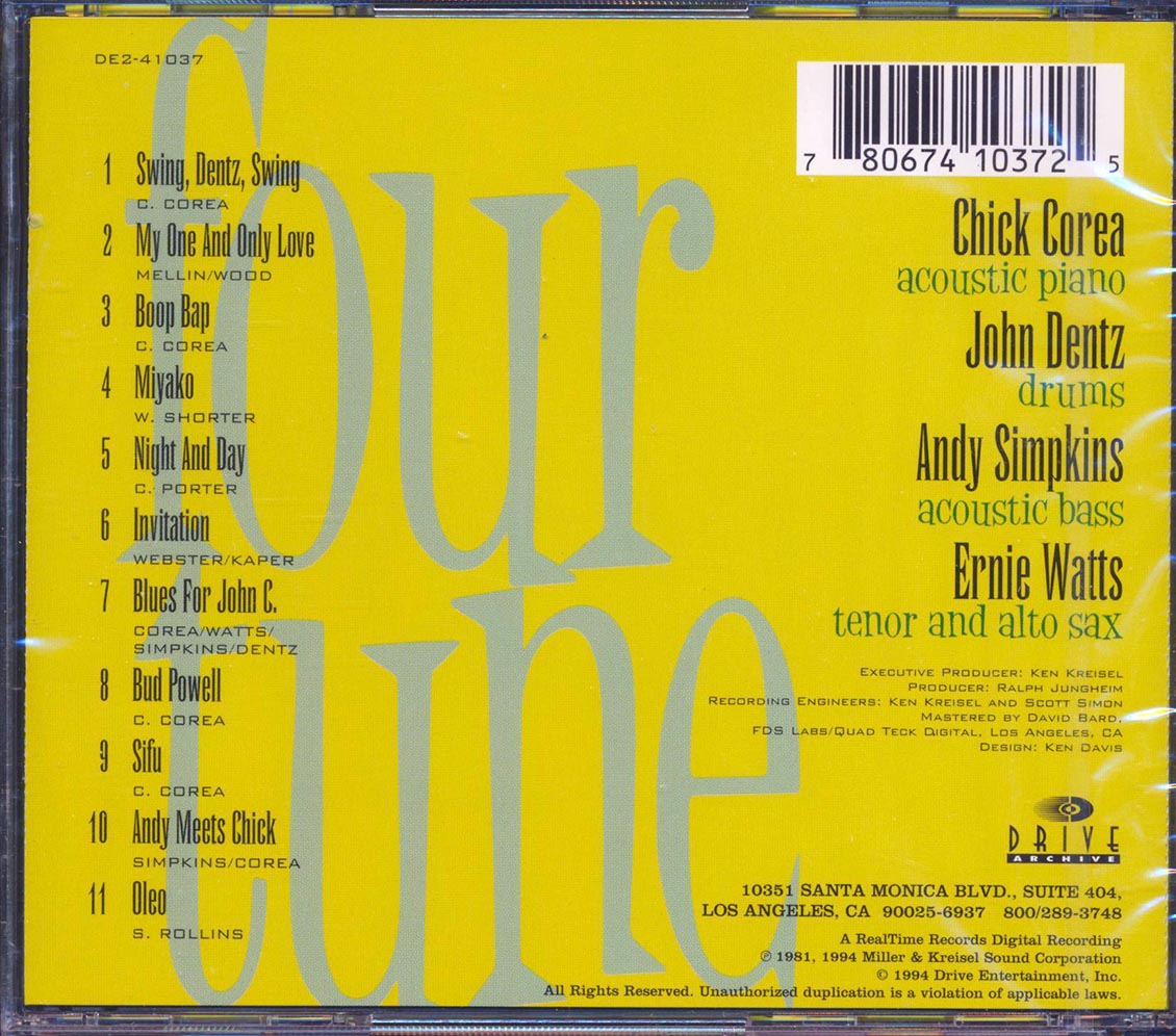 Ernie Watts, Chick Corea, John Dentz, Andy Simpkins - Fourtune