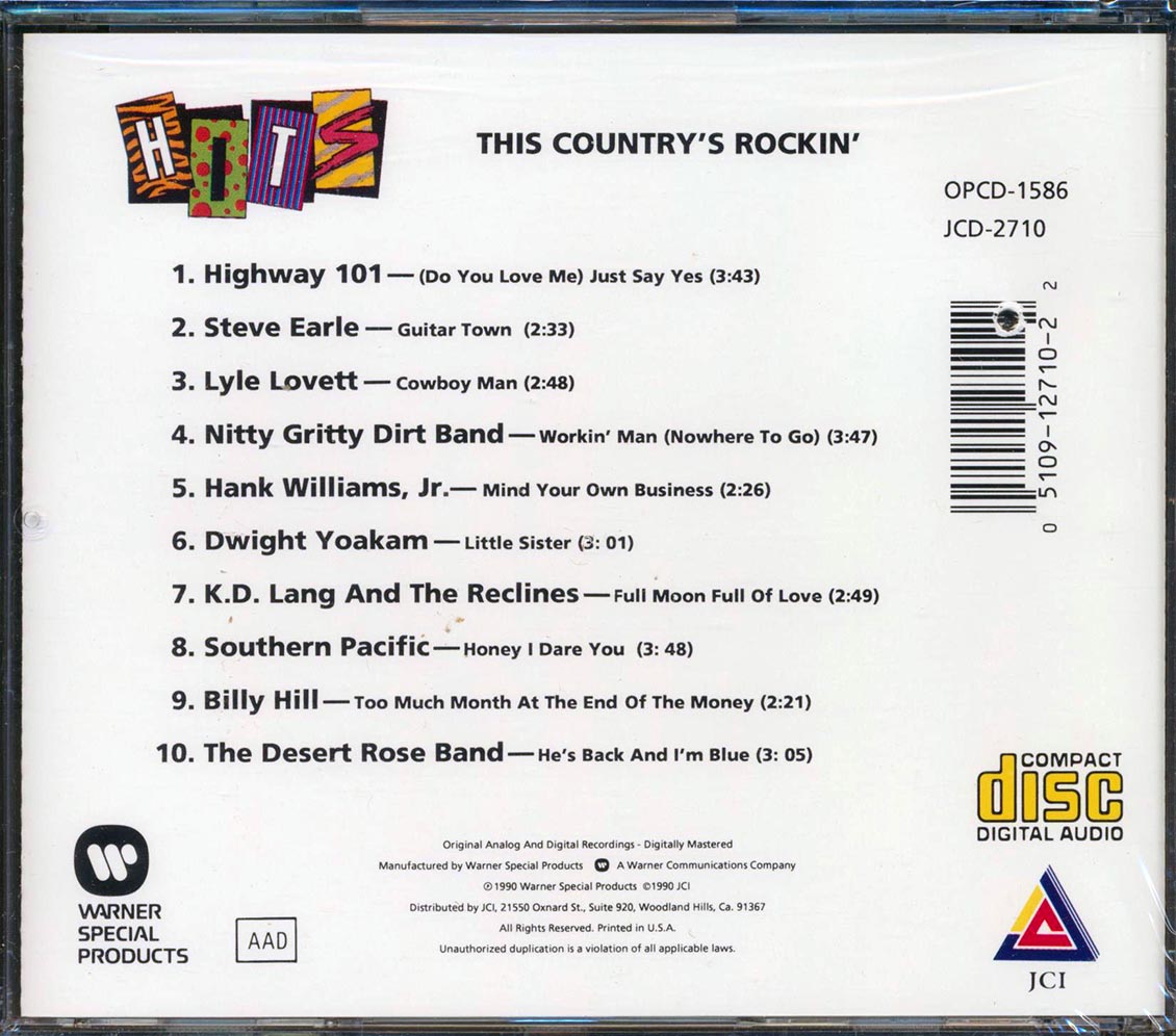 Highway 101, Steve Earle, Lyle Lovett, Nitty Gritty Dirt Band, Etc. - This Country's Rockin' (marked/ltd stock)