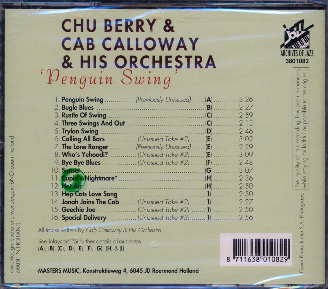 Chu Berry, Cab Calloway - Penguin Swing (incl. large booklet)