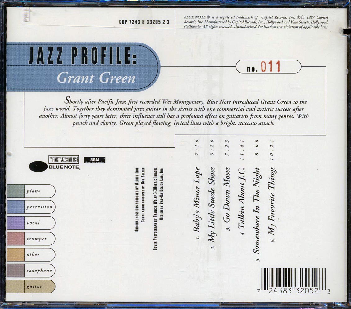 Grant Green - Jazz Profile (marked/ltd stock)