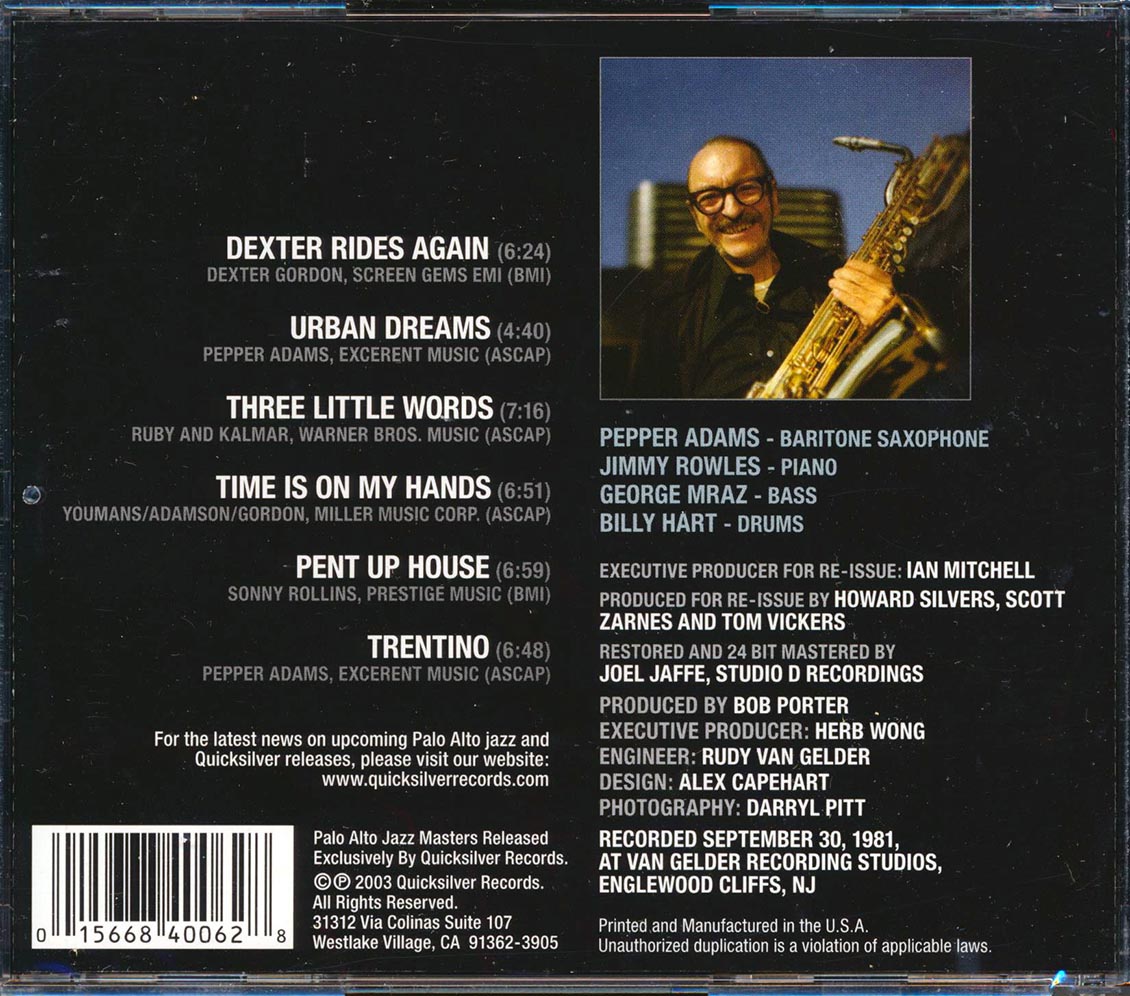Pepper Adams - Urban Dreams