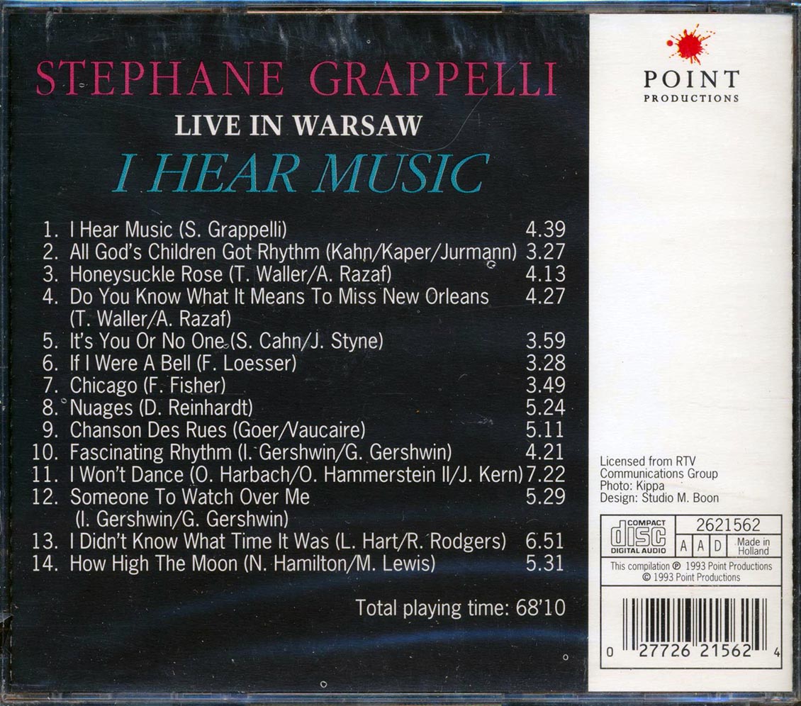 Stephane Grappelli - I Hear Music: Live In Warsaw