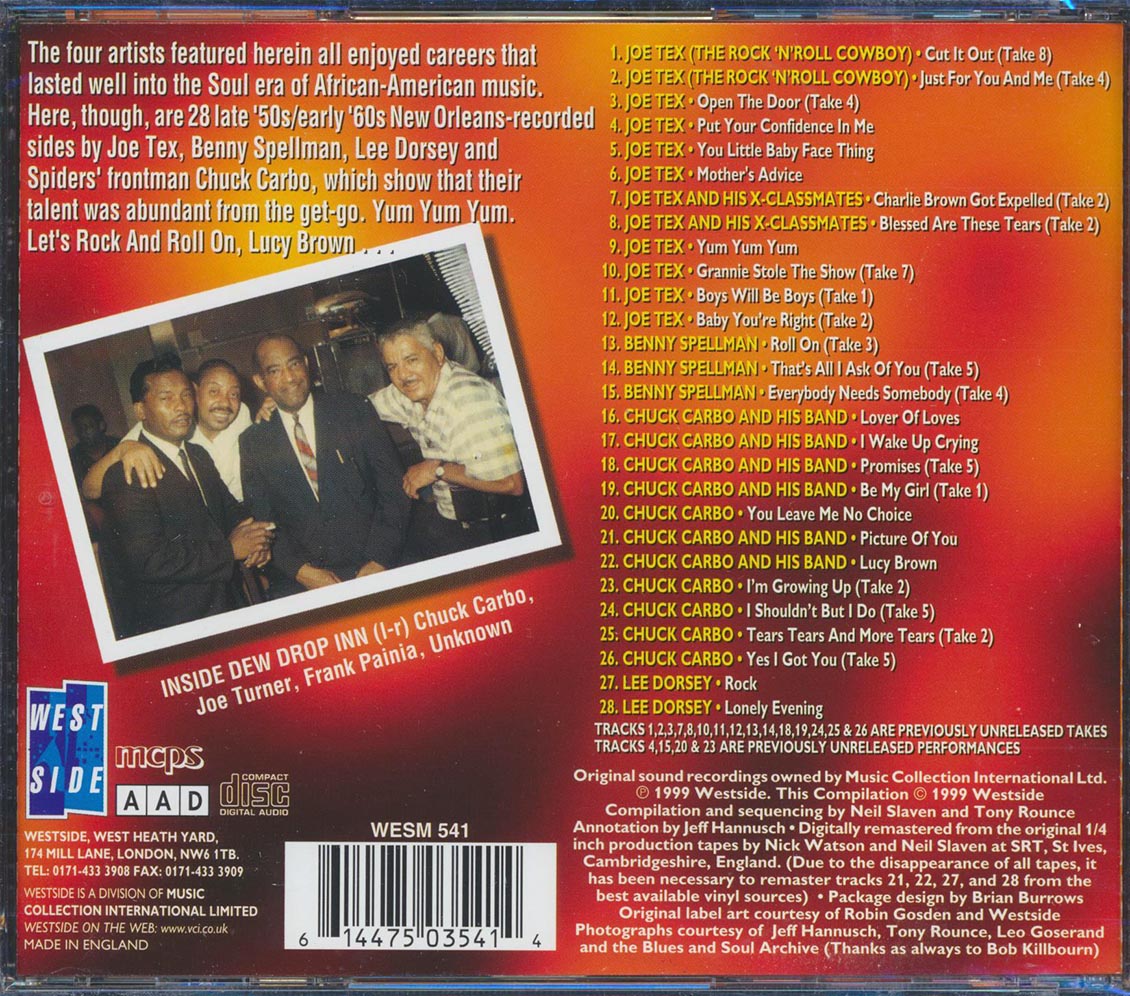 Joe Tex, Lee Dorsey, Chuck Carbo, Benny Spellman - Soul Stirrings: Original Ace Recordings 1957-62 (incl. large booklet)