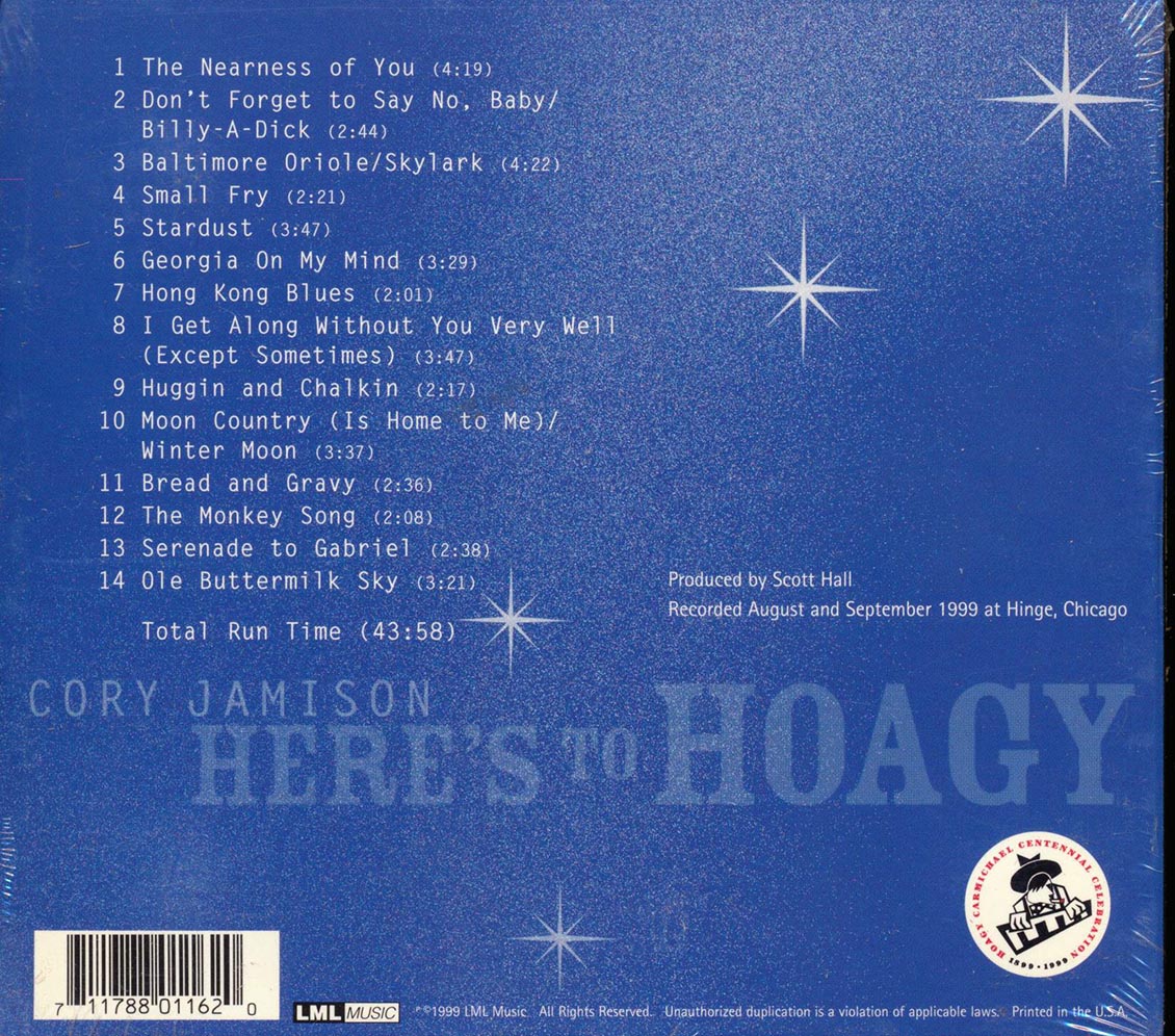 Cory Jamison - Here's To Hoagy