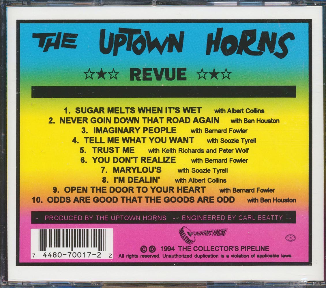 Crispin Cioe, Arno Hecht, Bob Funk, Larry Etkin, Etc. - The Uptown Horns Revue