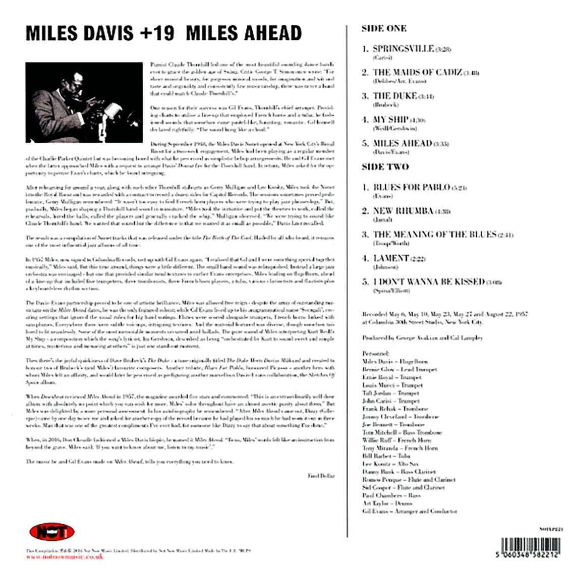 Miles Davis + 19, Gil Evans - Miles Ahead (180g)