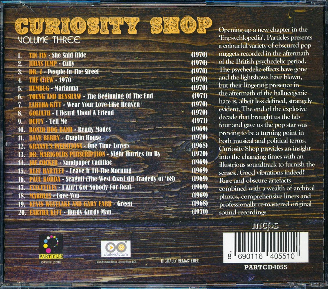Humbug, The Crew, Duffy, Bonzo Dog Band, Etc. - Curiousity Shop Volume 3: A Rare Collection Of Aural Antiquities And Objects D'art 1968-1971 (ltd. ed.) (incl. large booklet)