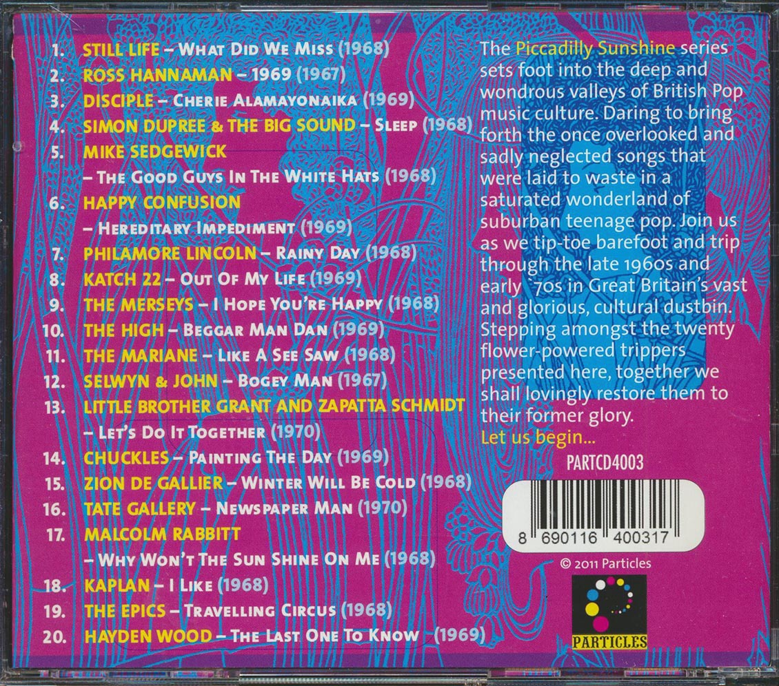 Katch 22, Happy Confusion, Chuckles, The Epics, Etc. - Piccadilly Sunshine Part 6: British Pop Psych And Other Flavours 1967-1970