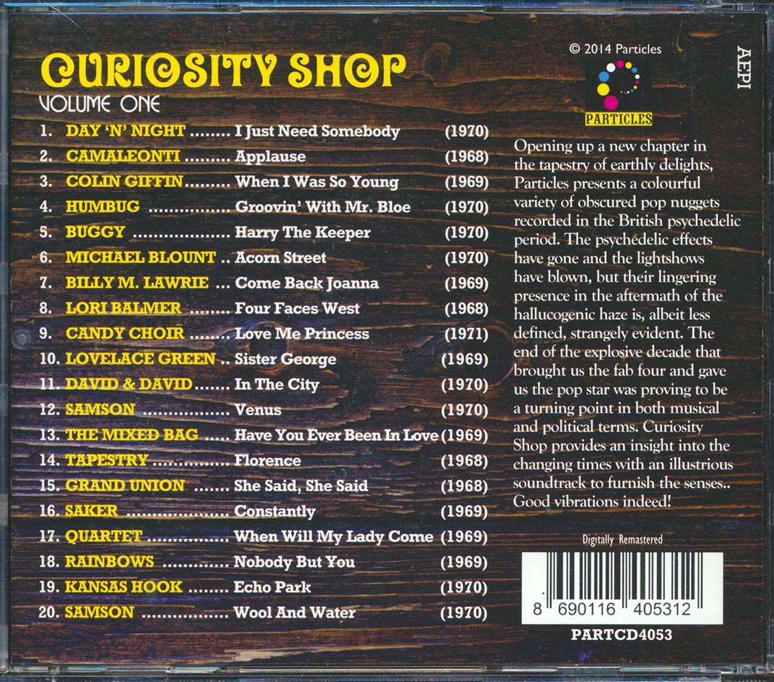 Humbug, Buggy, Grand Union, Saker, Kansas Hook - Curiousity Shop Volume 1: A Rare Collection Of Aural Antiquities And Objects D'art From The British Isles 1968-1971