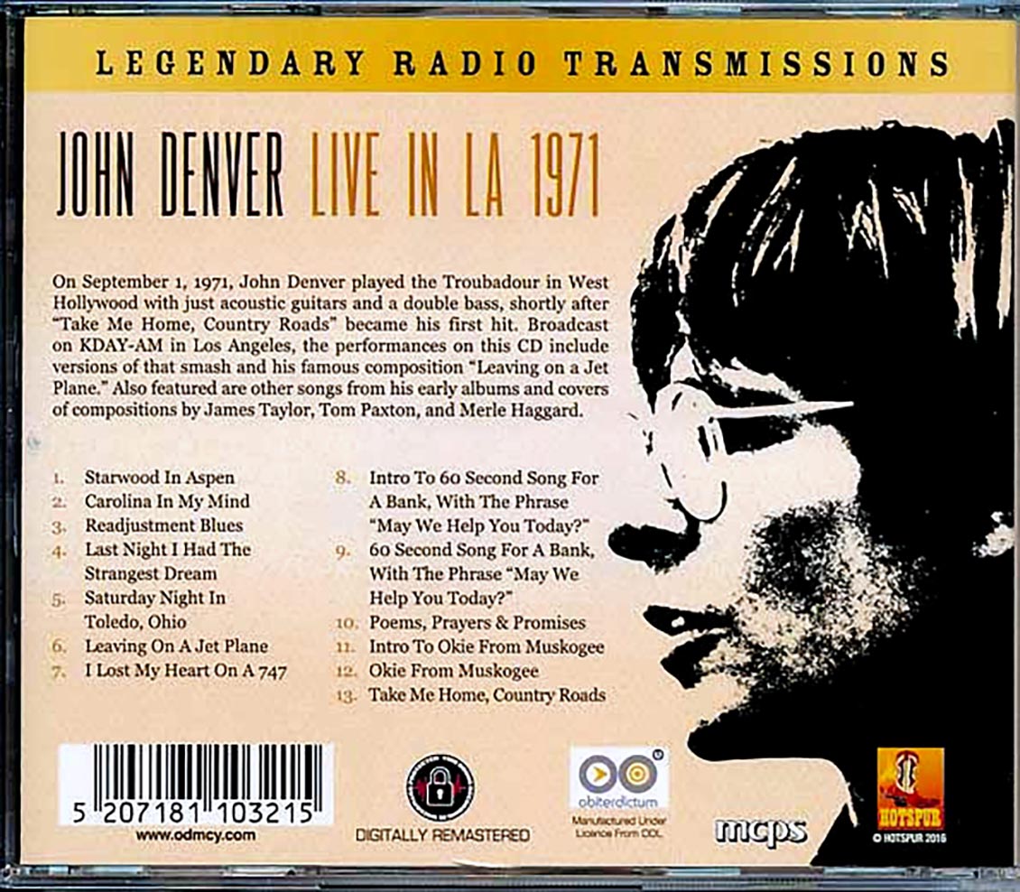John Denver - Live In LA 1971