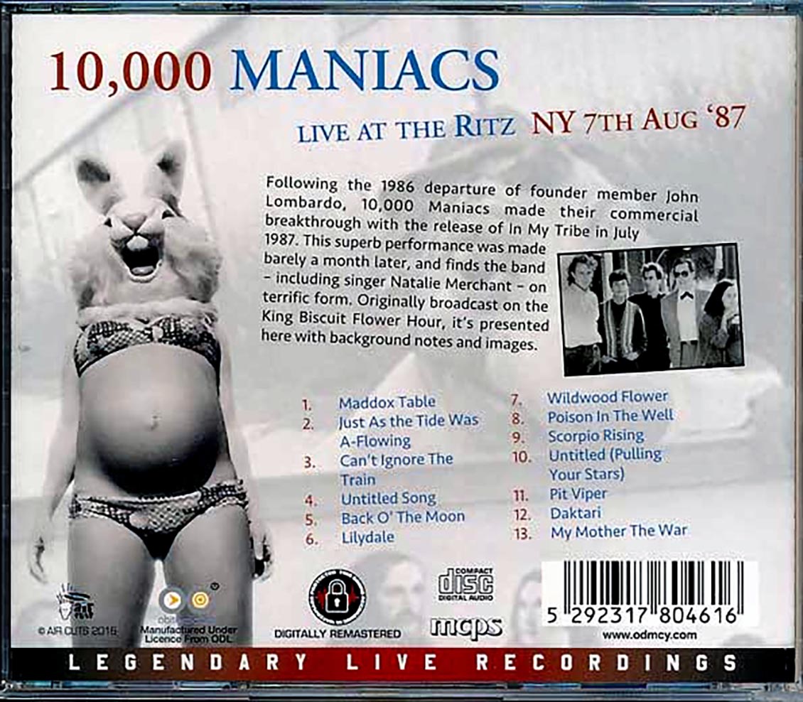 10000 Maniacs - Live At The Ritz NY 7th August '87