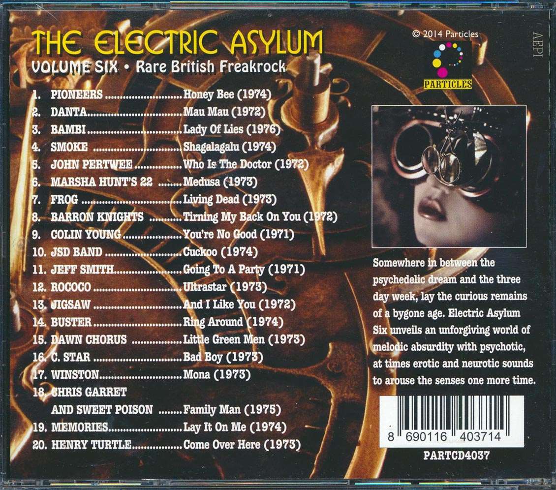 Bambi, Smoke, Frog, Jigsaw, Henry Turtle, Pioneers, Etc. - The Electric Asylum Volume 6: Rare British Freakrock 1971-1976