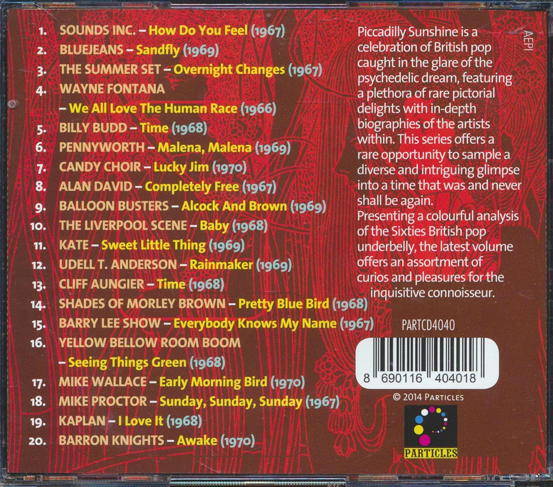 Billy Budd, Bluejeans, Balloon Busters, Barron Knights, The Liverpool Scene, Etc. - Piccadilly Sunshine Part 18: British Pop Psych And Other Flavours 1966-1970