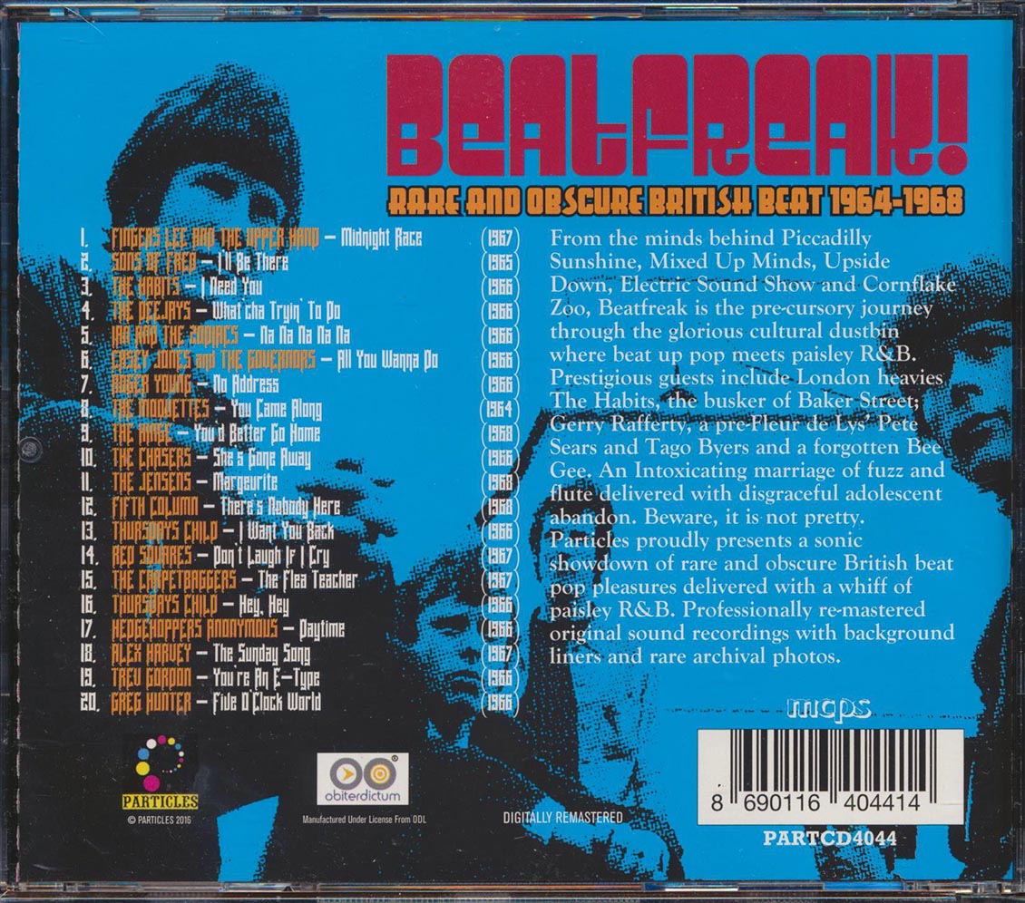Red Squares, The Habits, Sons Of Fred, The Deejays, Etc. - Beatfreak! Volume 1: Rare And Obscure British Beat 1964-1968
