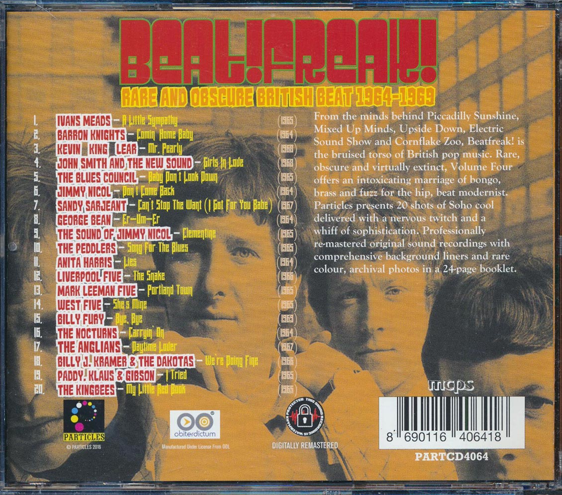 Barron Knights, Geaorge Bean, West Five, Billy Fury, The Peddlers, Etc. - Beatfreak! Volume 4: Rare And Obscure British Beat 1964-1969