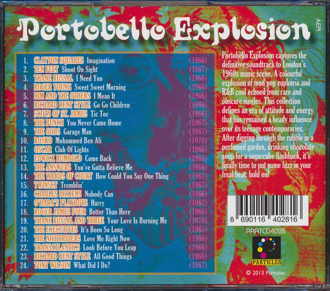 Ten Feet, Twinset, The Answers, Rosko, The Gods, Etc. - Portobello Explosion: The Mod Pop Sound Of Swinging London