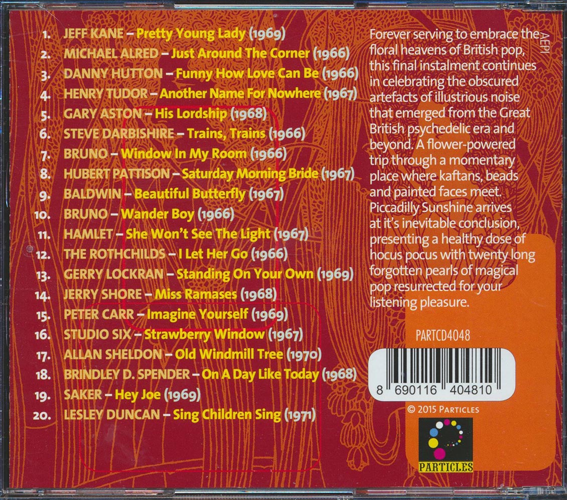 Bruno, Saker, Baldwin, Harry Tudor, Hamlet, Etc. - Piccadilly Sunshine Part 20: British Pop Psych And Other Flavours 1966-1971