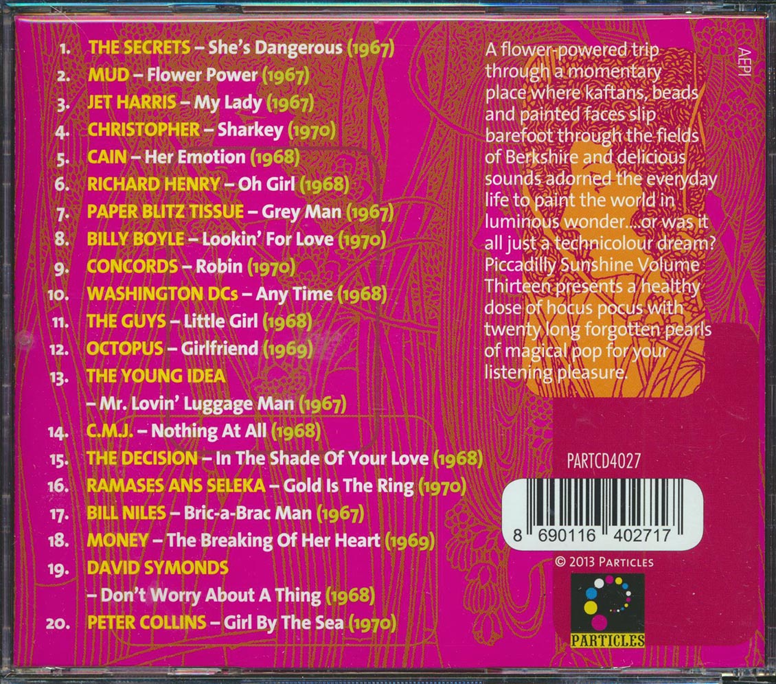 Mud, Jet Harris, Concords, Octopus, Money, The Guys, Etc. - Piccadilly Sunshine Part 13: British Pop Psych And Other Flavours 1967-1970
