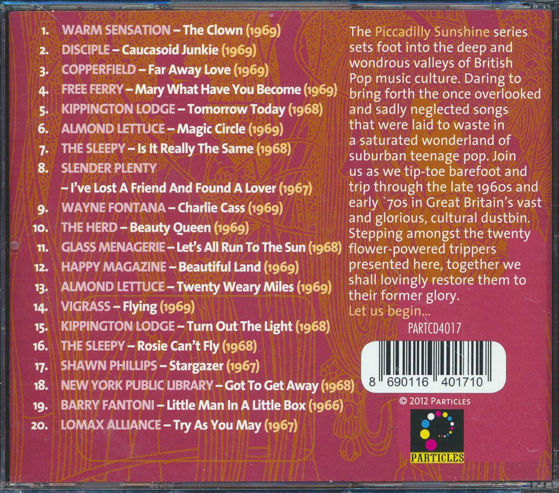 Slender Plenty, Glass Menegarie, Happy Magazine, The Sleepy, The Herd, Etc. - Piccadilly Sunshine Part 10: British Pop Psych And Other Flavours 1966-1969