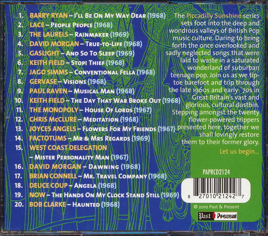 Lace, Factotums, Deuce Coup, Now, The Monopoly, Etc. - Piccadilly Sunshine Part 4: British Pop Psych And Other Flavours 1967-1969