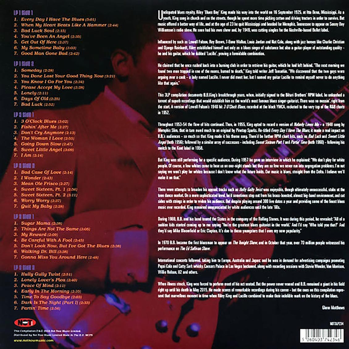 BB King - Nothin' But Bad Luck (3xLP) (colored vinyl)