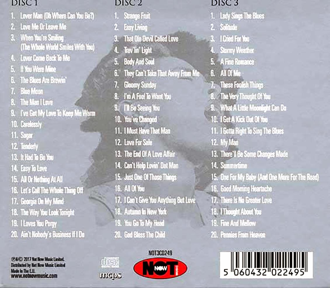 Billie Holiday - The Platinum Collection (60 tracks) (3xCD) (deluxe 3-fold digipak)