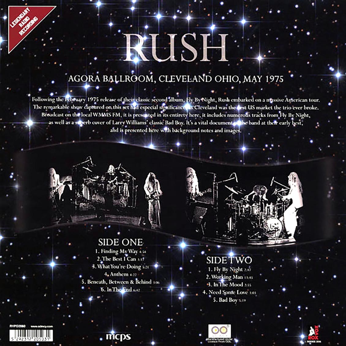 Rush - Agora Ballroom, Cleveland Ohio, May '75 (180g) (picture disc)