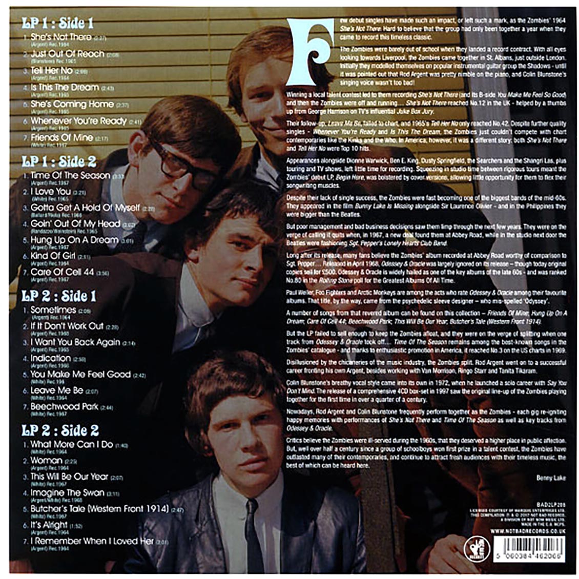 The Zombies - Time Of The Season (2xLP) (180g) (colored vinyl)
