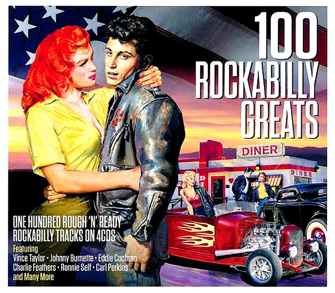 Various - 100 Rockabilly Greats (100 tracks) (4xCD) (deluxe 4-fold digipak)