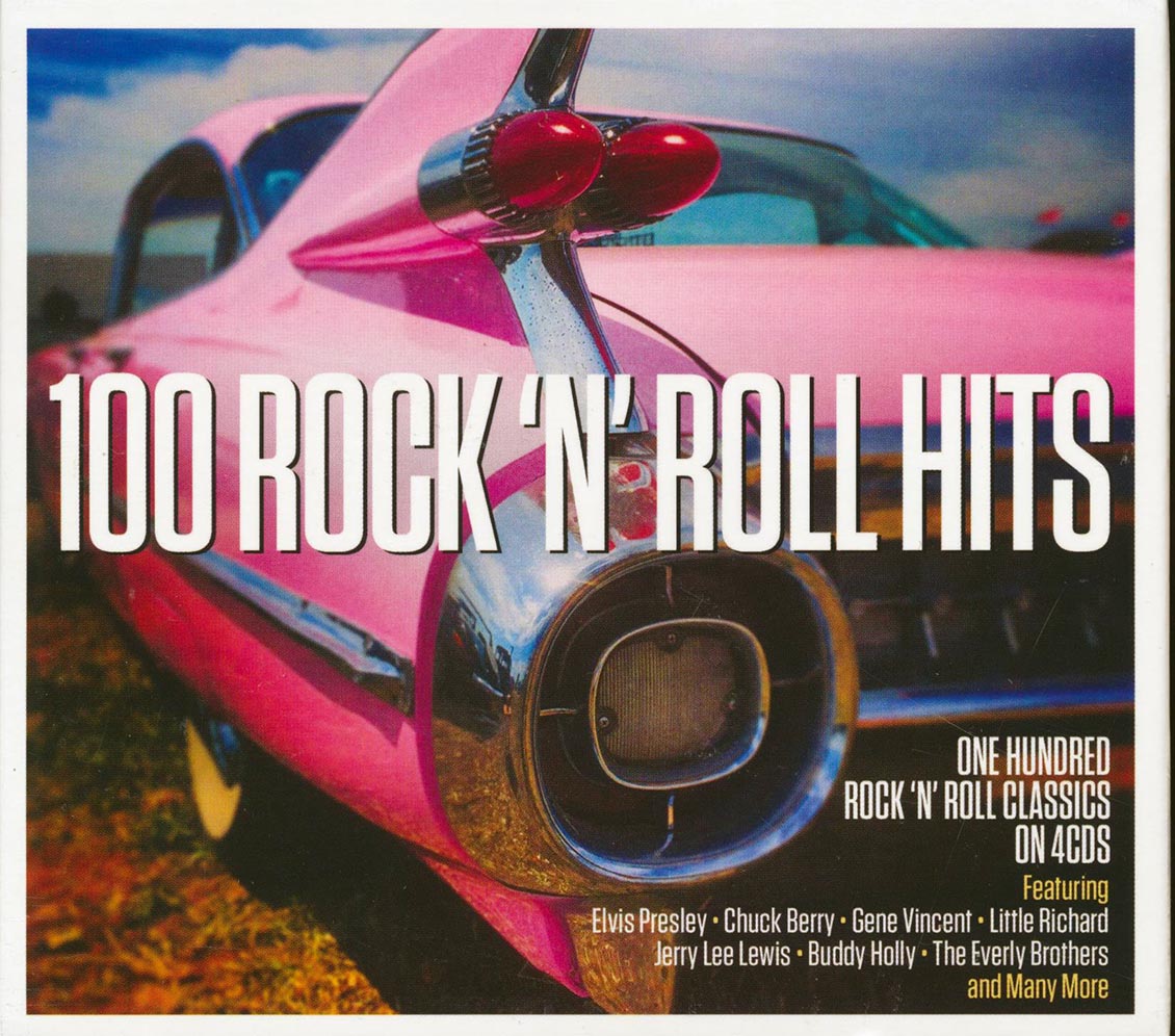 Various - 100 Rock 'N' Roll Hits (100 tracks) (4xCD) (deluxe 4-fold digipak)