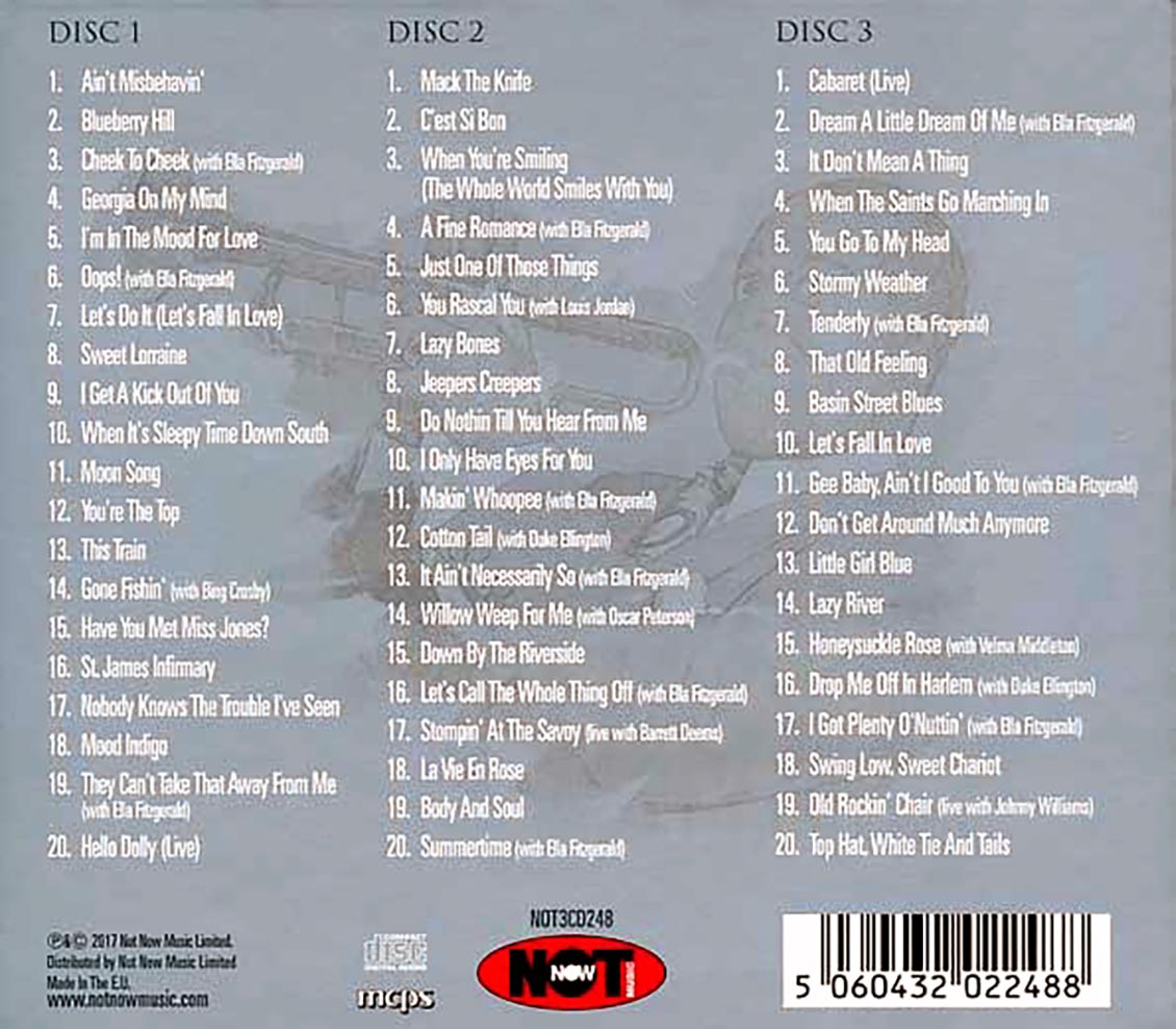 Louis Armstrong - The Platinum Collection (60 tracks) (3xCD) (deluxe 3-fold digipak)