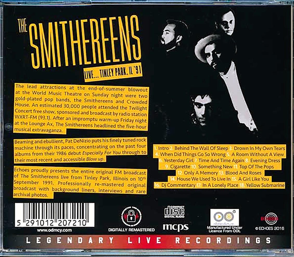 The Smithereens - Live: Tinley Park, IL '91 (remastered)