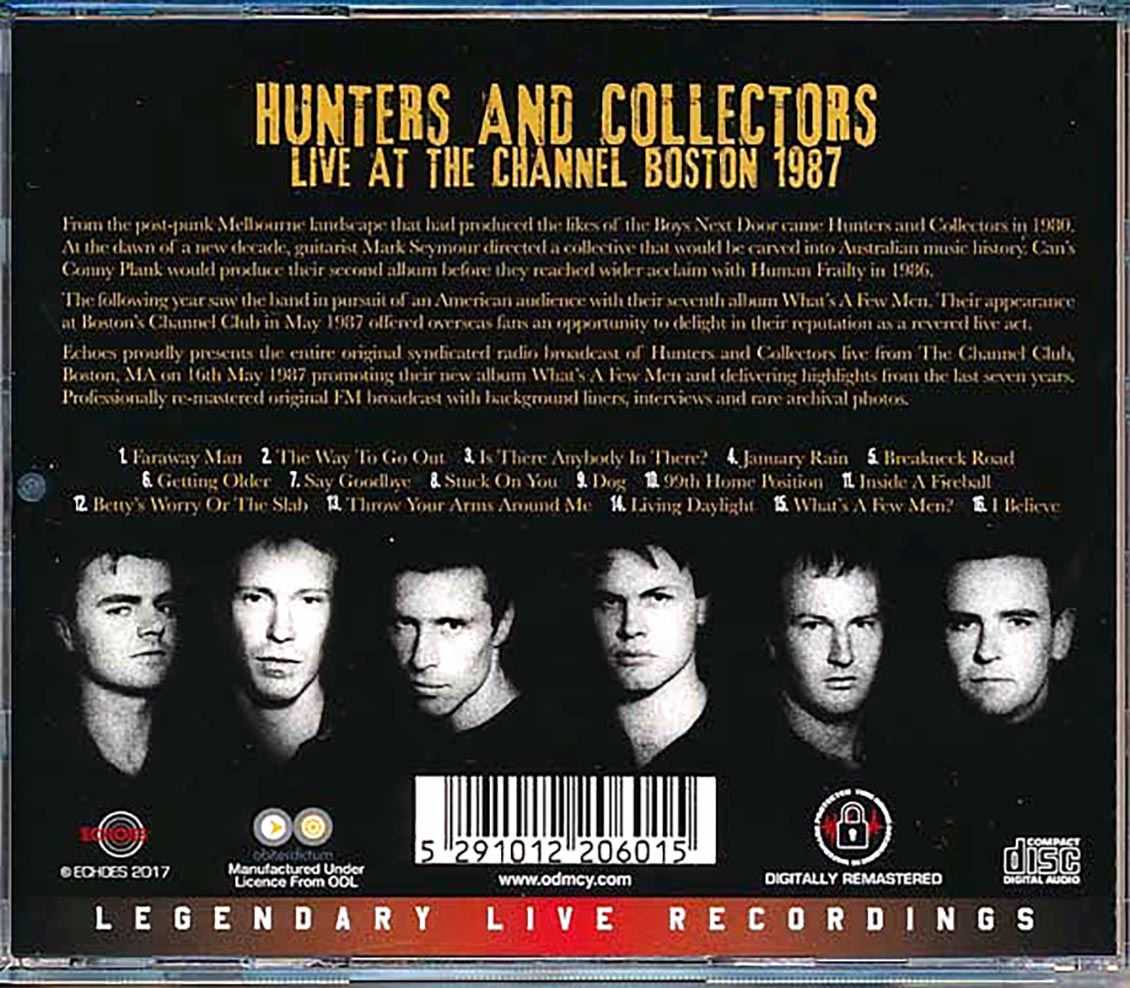 Hunters And Collectors - Live At The Channel Boston 1987 (remastered)