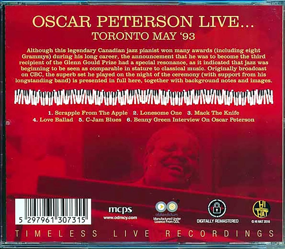 Oscar Peterson - Live: Toronto May '93 (remastered)