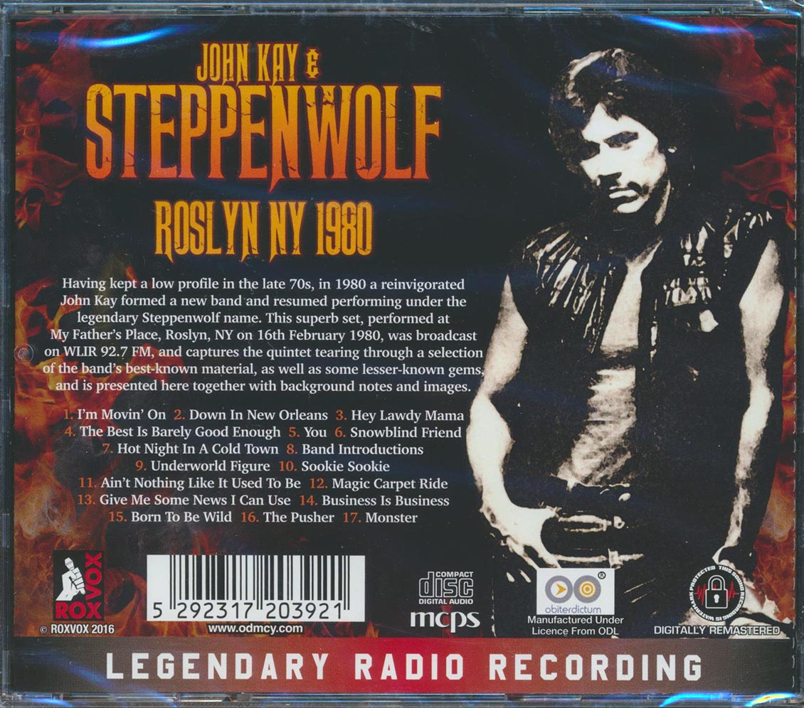 John Kay & Steppenwolf - Roslyn NY 1980 (remastered)