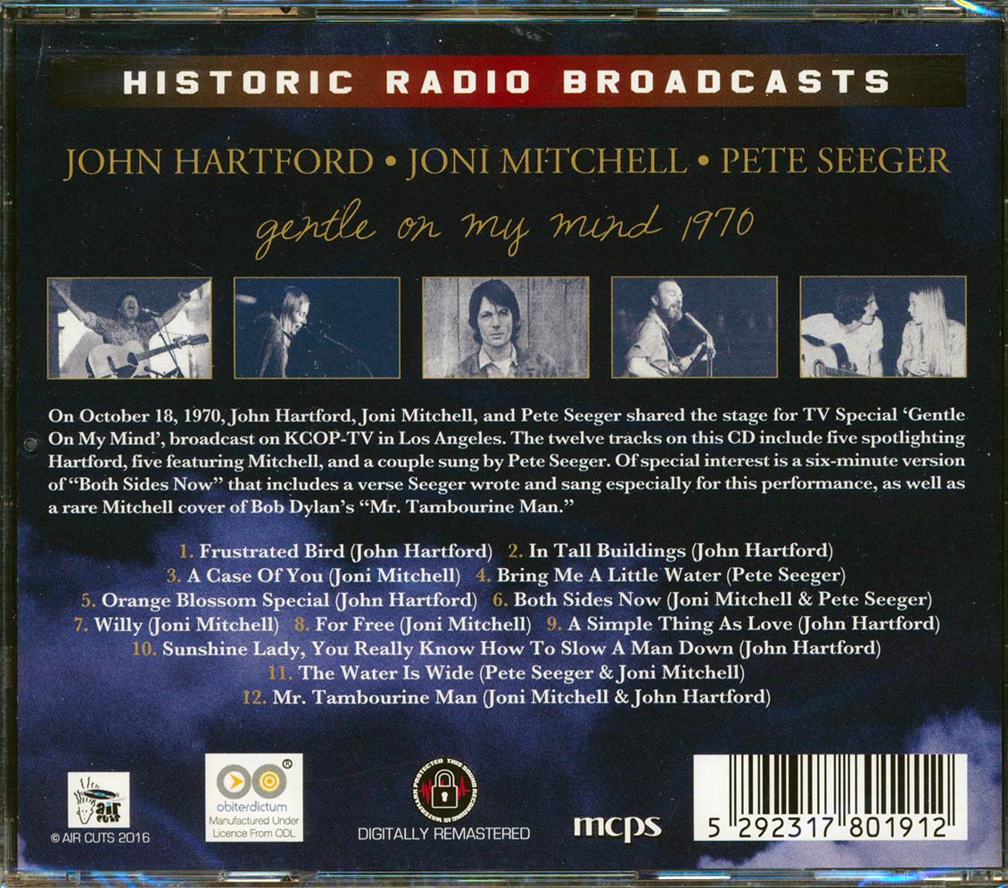 John Hartford, Joni Mitchell, Pete Seeger - Gentle On My Mind 1970 (remastered)
