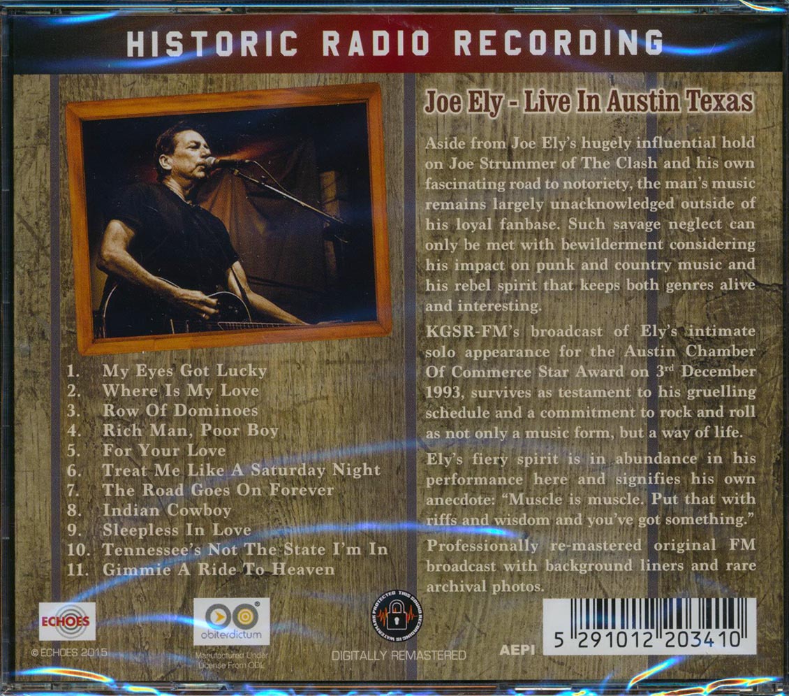 Joe Ely - Live In Austin Texas (remastered)