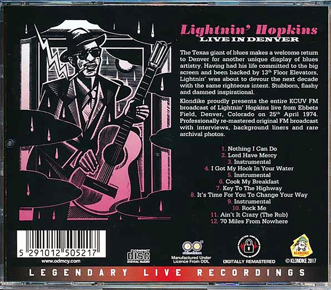 Lightnin' Hopkins - Live In Denver (remastered)
