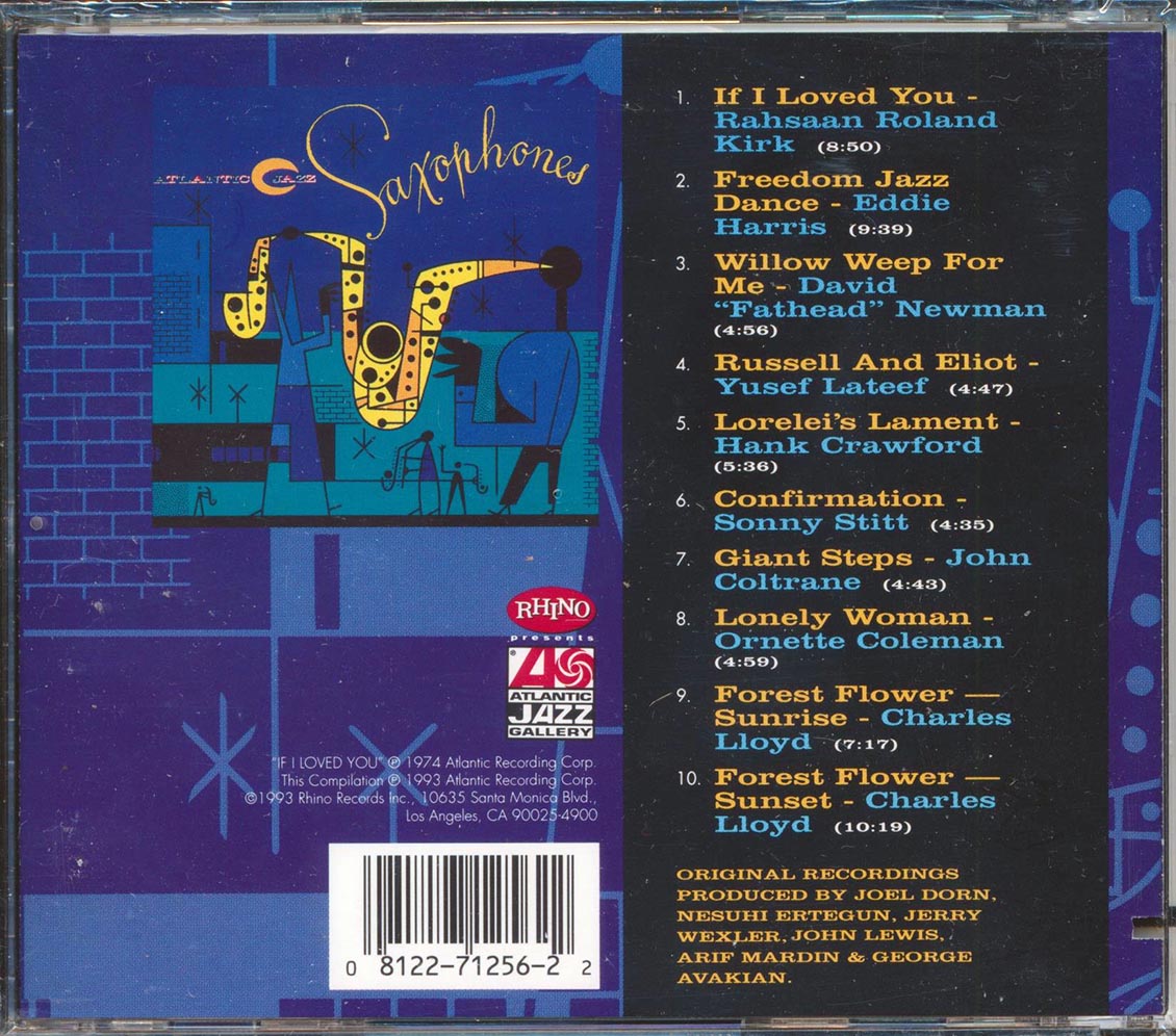 Sonny Stitt, John Coltrane, Yusef Lateef, Etc. - Atlantic Jazz Saxophones (marked/ltd stock)