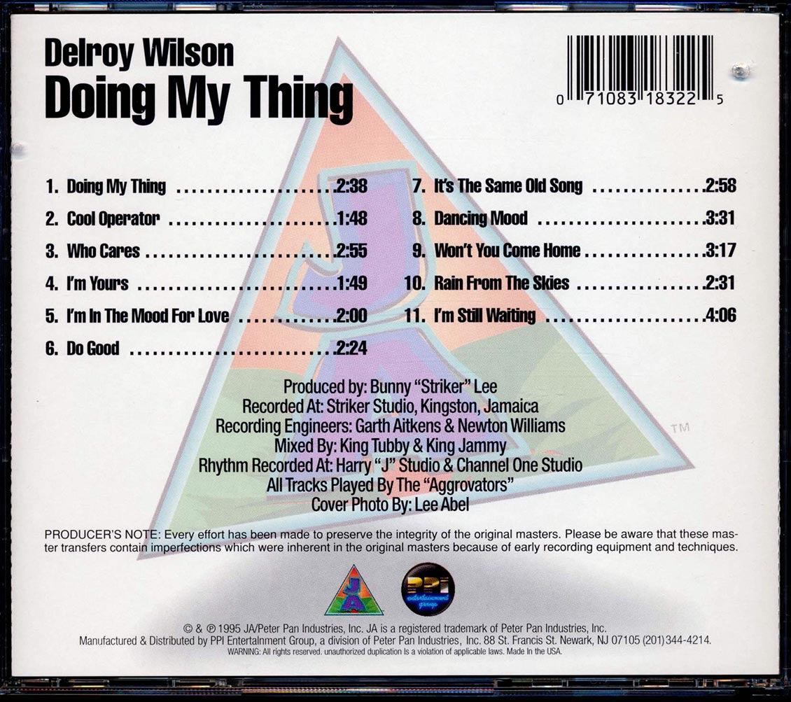 Delroy Wilson - Doing My Thing (marked/ltd stock)