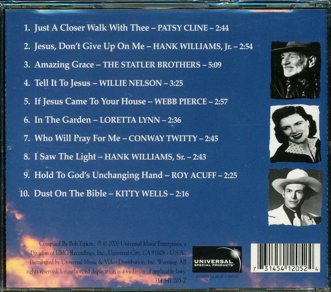 Hank Williams, Willie Nelson, Patsy Cline, Etc. - Country Legends Of Gospel